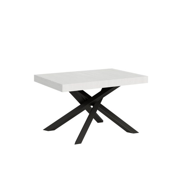 Tavolo allungabile 90x120/224 cm Volantis Bianco Frassino telaio Antracite