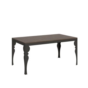 Tavolo Paxon Evolution piano Noce 90x160 Allungato 264 telaio Antracite