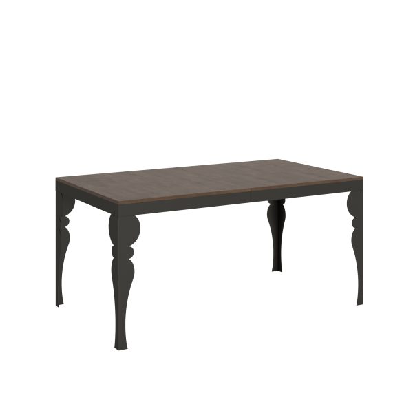 Tavolo Paxon Evolution piano Noce 90x160 Allungato 264 telaio Antracite