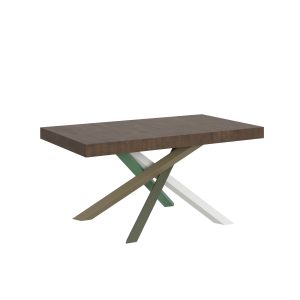 Tavolo Volantis Allungabile piano Noce 90x160 Allungato 264 telaio 4/A