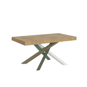 Tavolo Volantis Allungabile piano Quercia Natura 90x160 Allungato 264 telaio 4/A