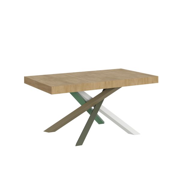 Tavolo Volantis Allungabile piano Quercia Natura 90x160 Allungato 264 telaio 4/A