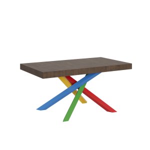 Tavolo Volantis Allungabile piano Noce 90x160 Allungato 264 telaio 4/B