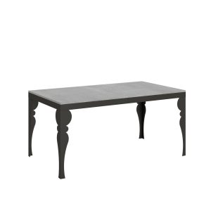 Tavolo Paxon Evolution piano Cemento 90x160 Allungato 420 telaio Antracite