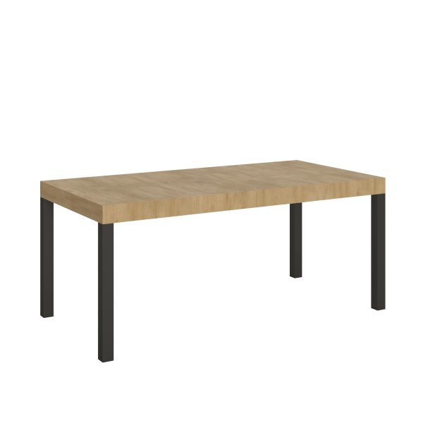 Tavolo everyday Allungabile piano Quercia Natura 90x180 Allungato 440 telaio Antracite