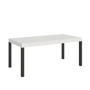 Tavolo everyday Allungabile piano Bianco Frassino 90x180Allungato 284 telaio Antracite