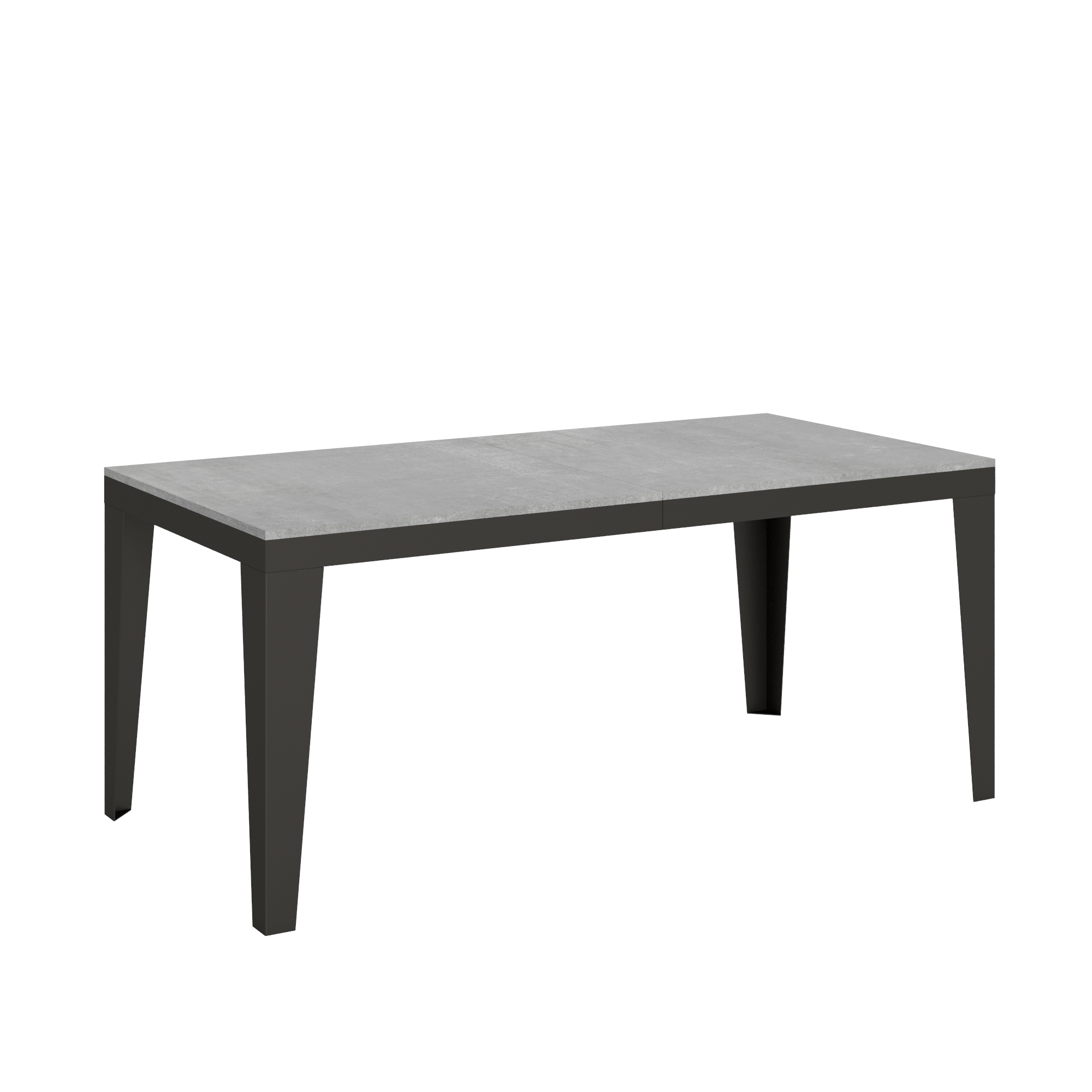 Itamoby Tavolo Flame Evolution piano Cemento 90×180 Allungato 284 telaio Antracite