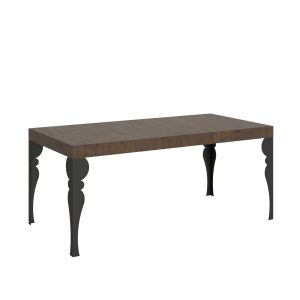 Tavolo Paxon Allungabile piano Noce 90x180 Allungato 284 telaio Antracite