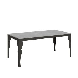 Tavolo Paxon Evolution piano Cemento 90x180 Allungato 440 telaio Antracite