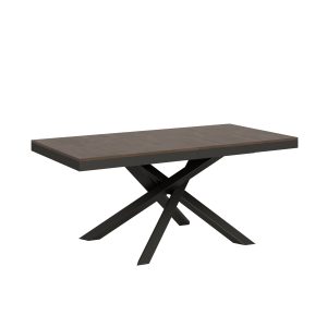 Tavolo Volantis Evolution piano Noce 90x180 Allungato 440 telaio Antracite