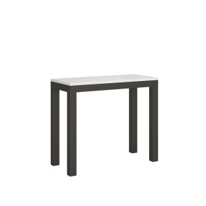 Consolle Everyday Small Evolution Bianco Frassino telaio Antracite