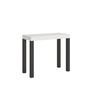 Consolle Everyday Bianco Frassino telaio Antracite