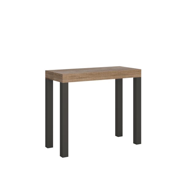 Consolle Everyday Small Quercia Natura telaio Antracite