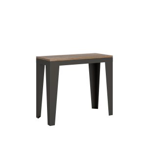 Consolle Flame Small Evolution Quercia Natura telaio Antracite