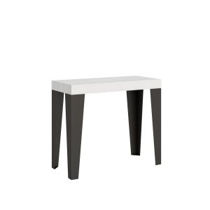 Consolle Flame Premium Bianco Frassino telaio Antracite