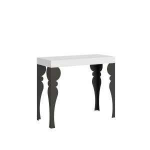 Consolle Paxon Premium Bianco Frassino telaio Antracite
