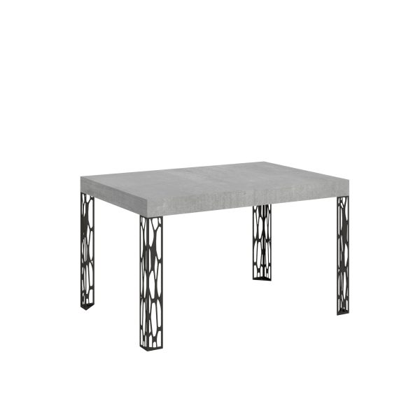 Tavolo Ghibli Allungabile piano Cemento 90x130 Allungato 234 telaio Antracite