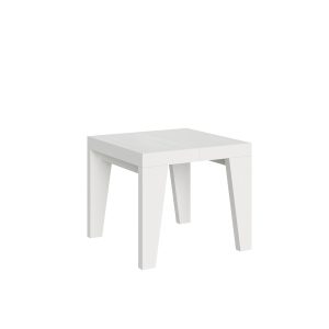 Tavolo Naxy Allungabile Bianco Frassino 90x90 Allungato 246