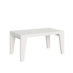 Tavolo Naxy Allungabile Bianco Frassino 90x160 Allungato 420