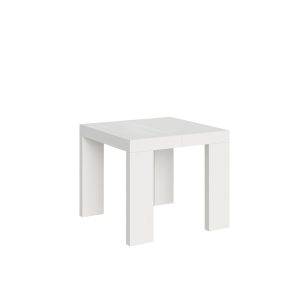 Tavolo Roxell Allungabile Bianco Frassino 90x90 Allungato 246