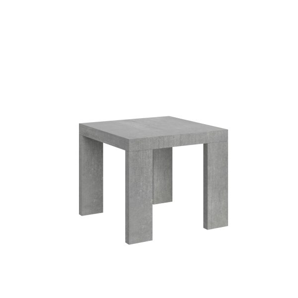 Tavolo Roxell Allungabile Cemento 90x90 Allungato 246
