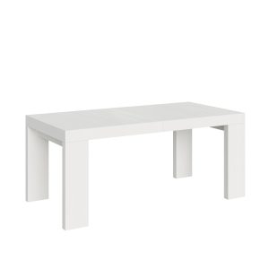Tavolo Roxell Allungabile Bianco Frassino 90x180 Allungato 284