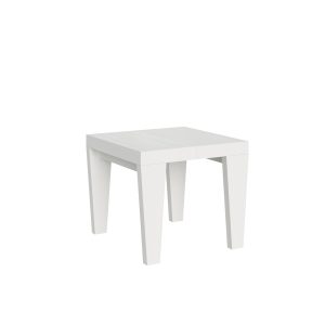 Tavolo Spimbo Allungabile Bianco Frassino 90x90 Allungato 246