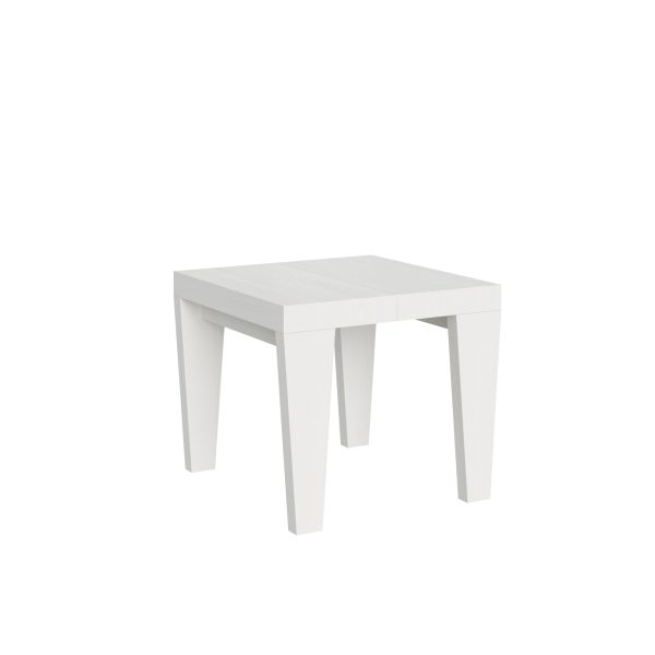 Tavolo Spimbo Allungabile Bianco Frassino 90x90 Allungato 246