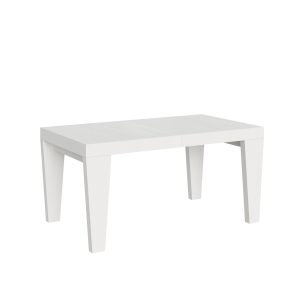 Tavolo Spimbo Allungabile Bianco Frassino 90x160 Allungato 264