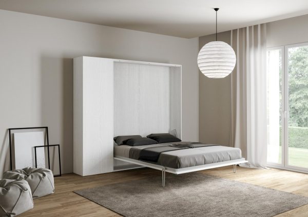 Letto 140 Kentaro Bianco Frassino con colonna sx-dx - immagine 3