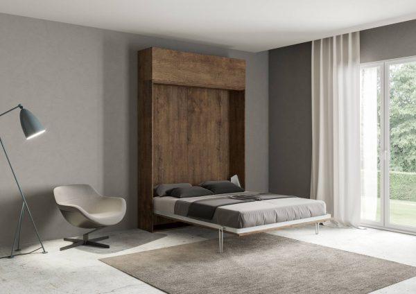 Letto 140 Kentaro Noce con pensile vasistas - immagine 3