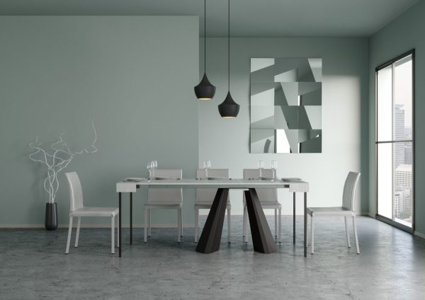 Consolle Diamante Small Bianco Frassino telaio orso - immagine 3