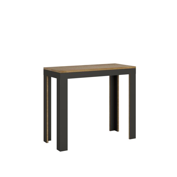 Consolle Linea Evolution Quercia Natura gambe Antracite