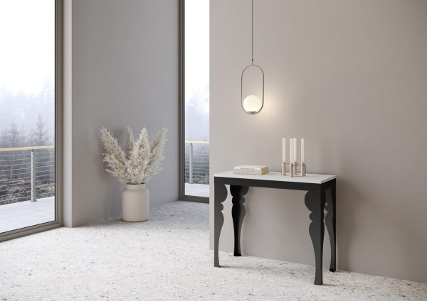 Consolle Paxon Small Evolution Bianco Frassino telaio Antracite - immagine 2