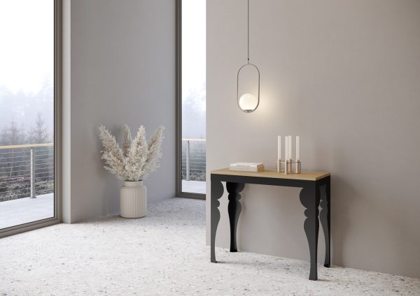 Consolle Paxon Evolution Quercia Natura telaio Antracite - immagine 2
