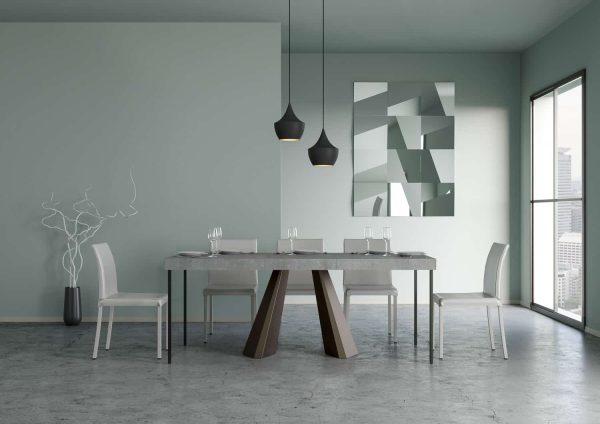Consolle Diamante Small Premium Cemento telaio orso - immagine 3