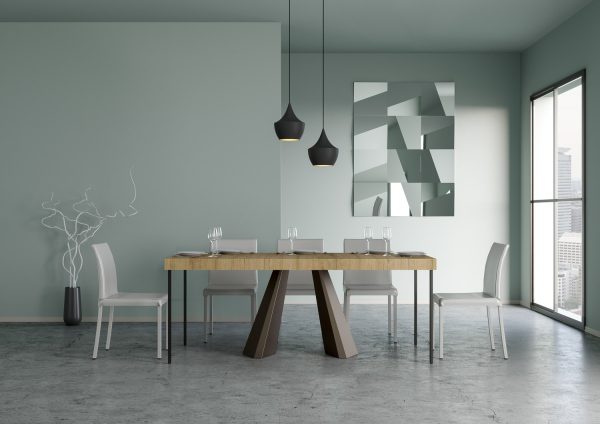 Consolle Diamante Small Premium Quercia Natura telaio orso - immagine 3