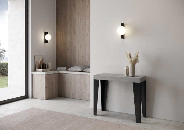 Consolle Flame Small Premium Cemento telaio Antracite - immagine 3