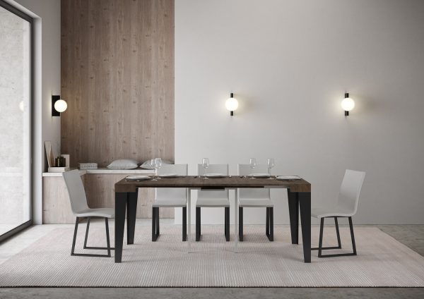 Consolle Flame Noce telaio Antracite - immagine 3