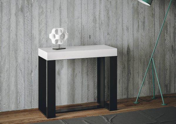 Consolle Futura Small Premium Bianco Frassino telaio Antracite - immagine 2