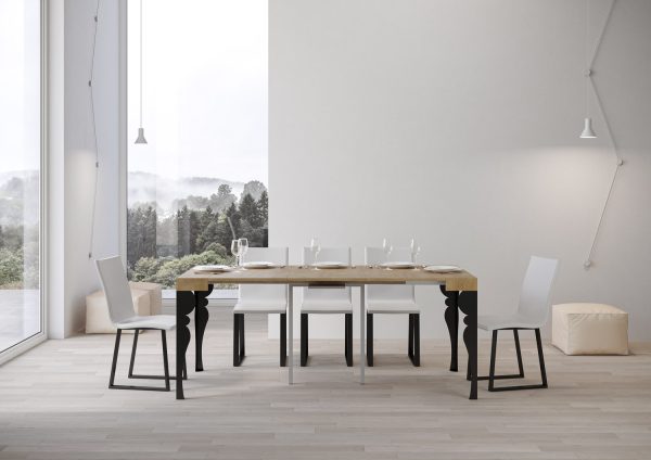 Consolle Paxon Quercia Natura telaio Antracite - immagine 3
