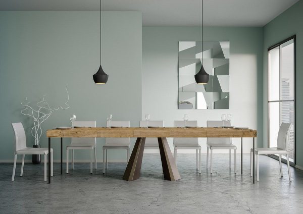 Consolle Diamante Premium Quercia Natura telaio orso - immagine 3