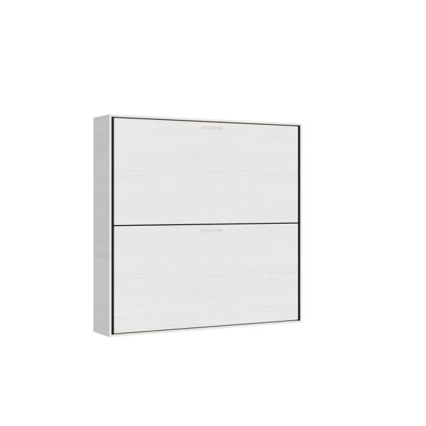 Letto Kando doppio orizzontale Bianco Frassino - immagine 7