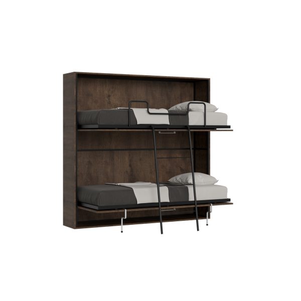 Letto Kando doppio orizzontale Noce
