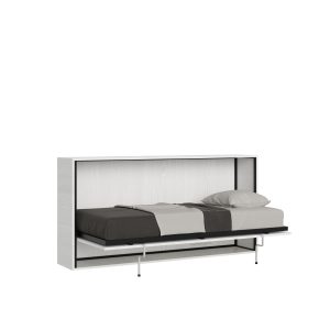 Letto Kando singolo orizzontale Bianco Frassino
