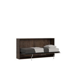 Letto Kando singolo orizzontale Noce con materasso