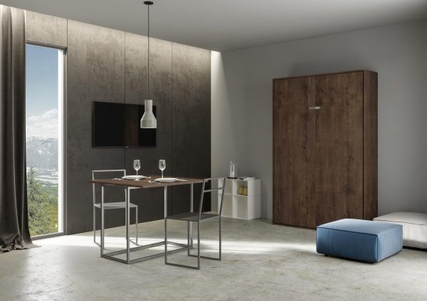 Letto 140 Kentaro verticale a scomparsa Noce - immagine 2