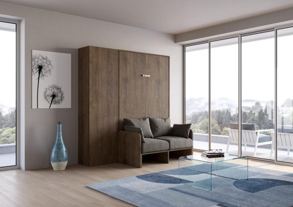 Letto 120 Sofà Kentaro Noce con colonna sx-dx - immagine 2