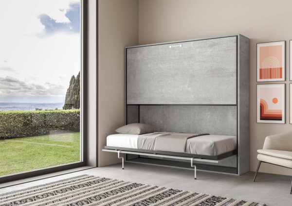Letto Kando doppio orizzontale Cemento - immagine 4