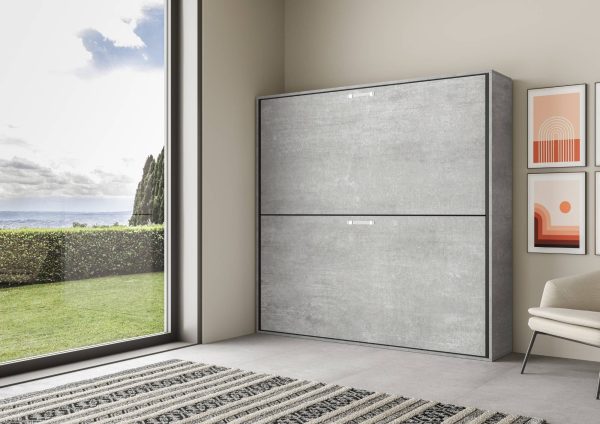 Letto Kando doppio orizzontale Cemento - immagine 3